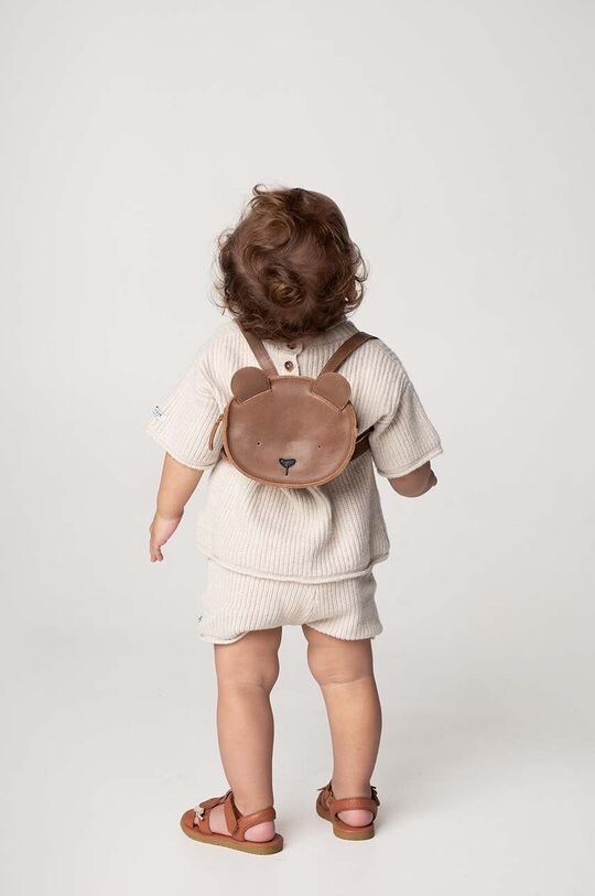 

Kapi Classic Backpack Bear детский кожаный рюкзак Donsje, коричневый