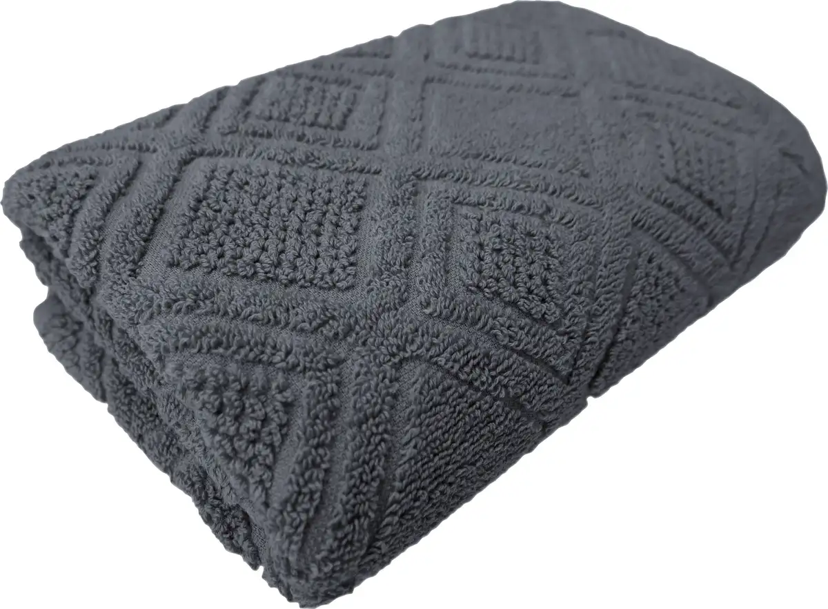Банное полотенце Framsohn frottier махровое 75х150 см, цвет anthrazit-anthracite-dunkelgrau