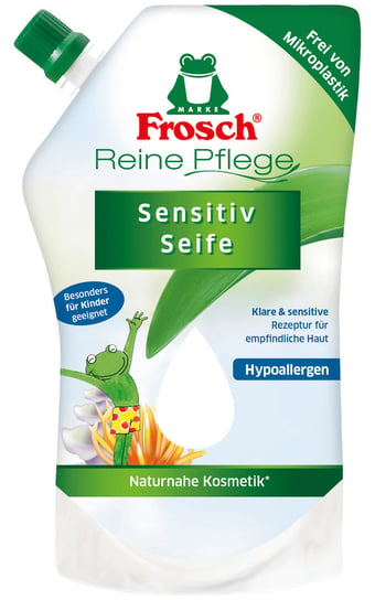 Гипоаллергенное жидкое мыло Frosch Sensitive 500 мл DE - Sensitive цена и фото