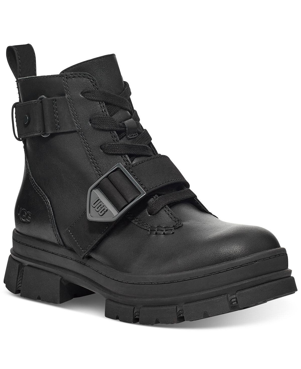 

Женские водонепроницаемые ботинки Ashton на молнии на шнуровке UGG, черный