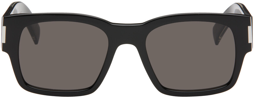 

Черные солнцезащитные очки SL 617 Черный/Кристалл Saint Laurent