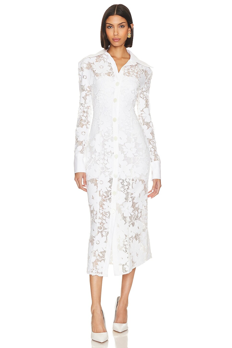 

Платье миди AAIZEL Floral Applique, белый