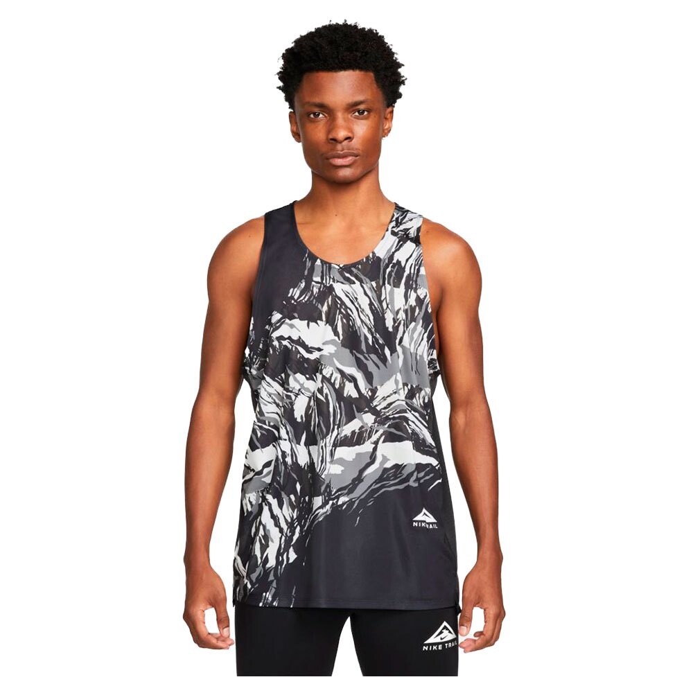 

Футболка без рукавов Nike Dri Fit Trail Rise 365 Printed, черный