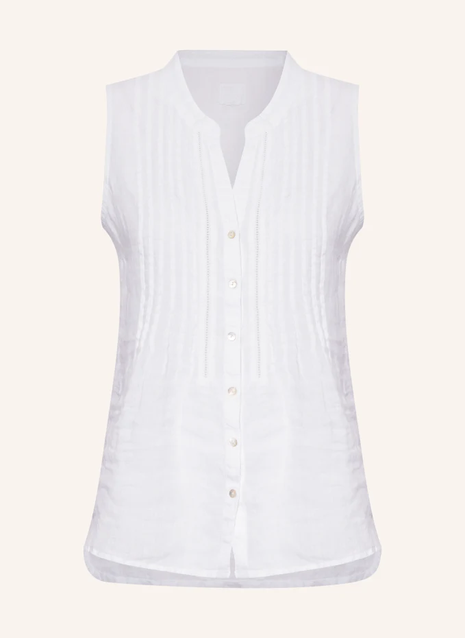 Льняная блузка-топ 120%Lino, белый