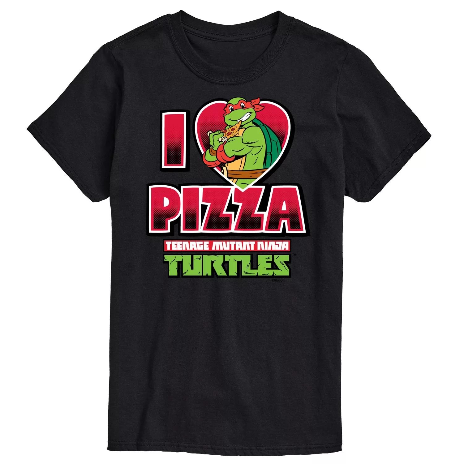 

Футболка с рисунком Big & Tall TMNT Love Pizza License, черный