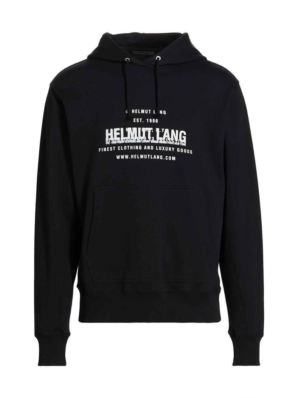 

Худи из хлопка с логотипом Helmut Lang, черный