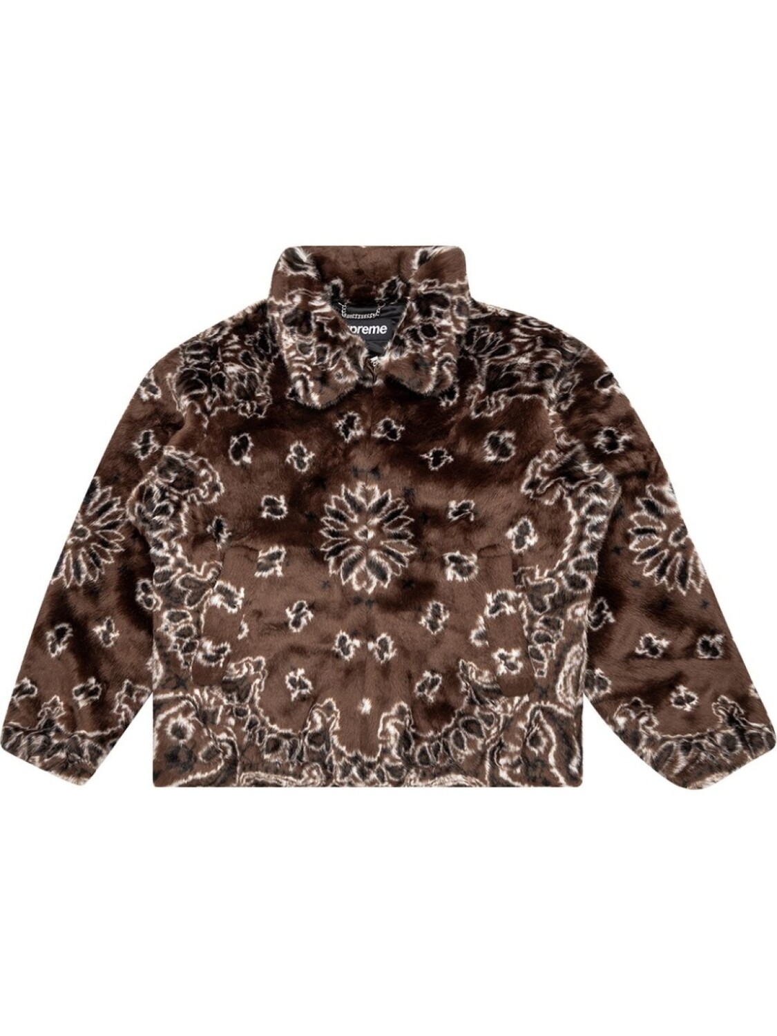 

Supreme шуба Bandana из искусственного меха, коричневый