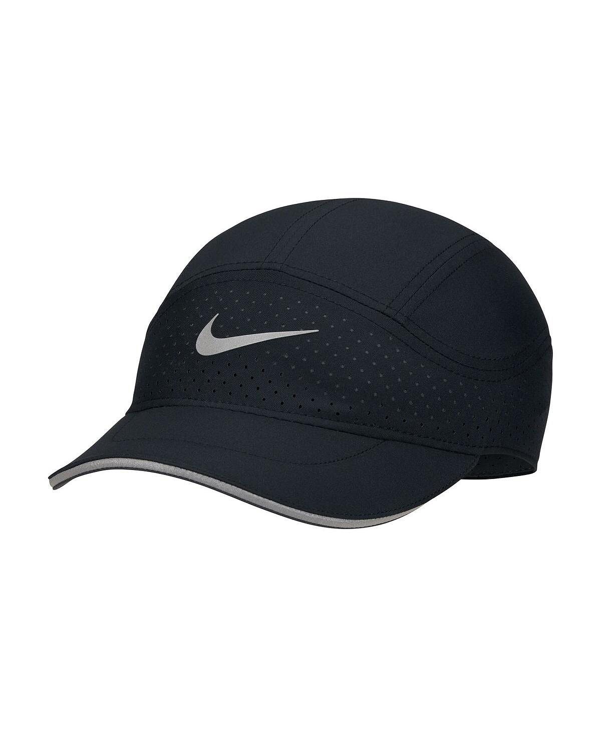 цена Мужская и женская черная регулируемая шляпа со светоотражающим эффектом Fly Performance Nike