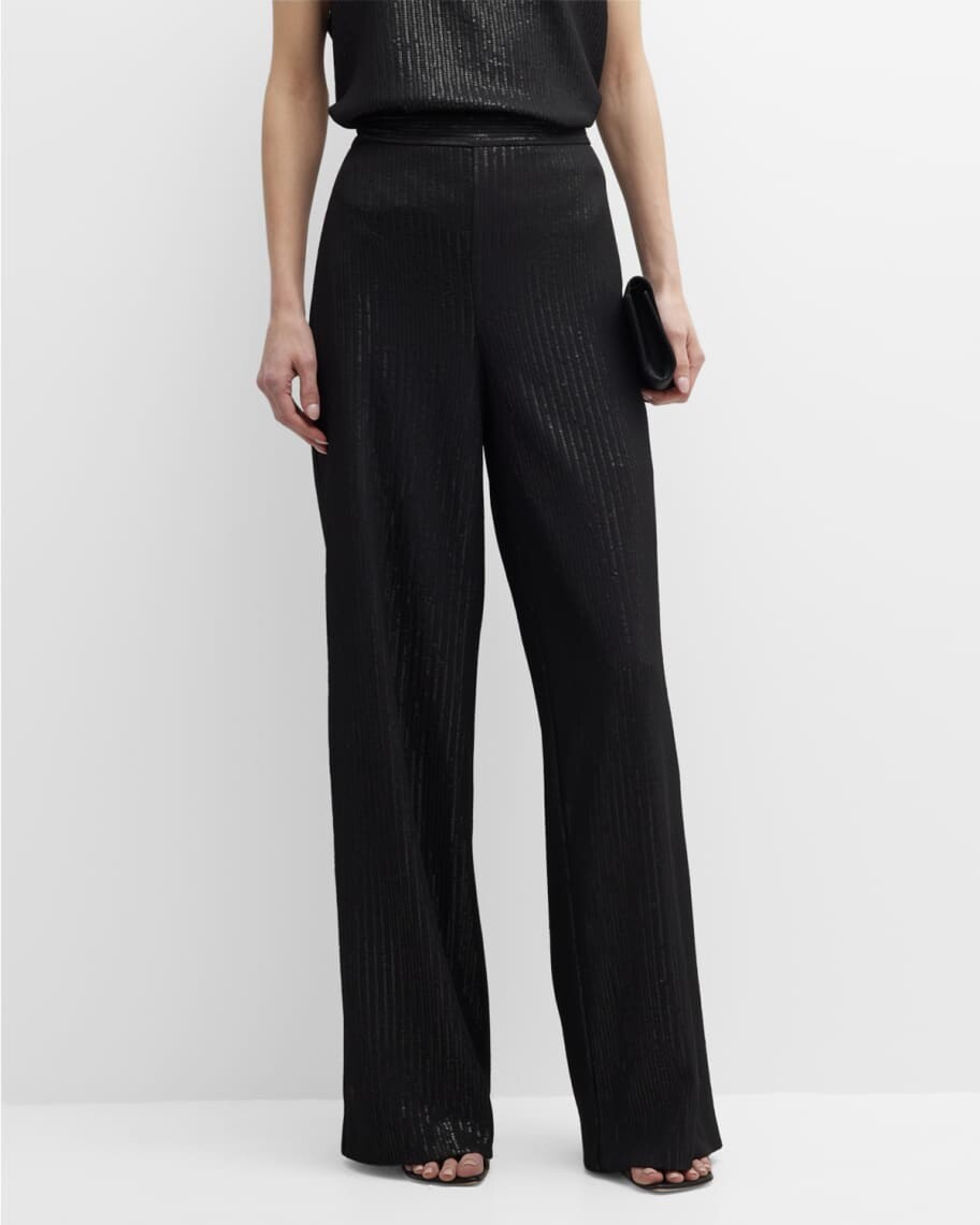 

Широкие брюки в рубчик Stelvio Max Mara