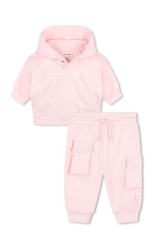 

Детский спортивный костюм из хлопка Marc Jacobs, розовый