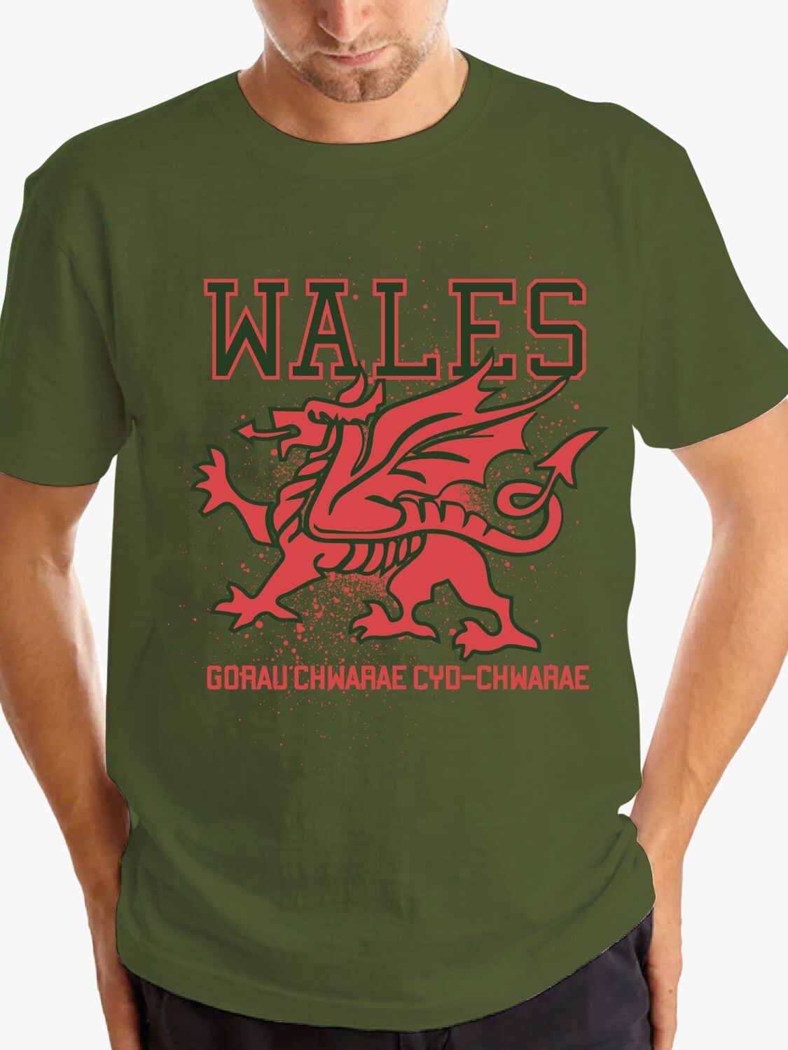 

Футболка Fabric Flavors World Cup Wales, зеленая