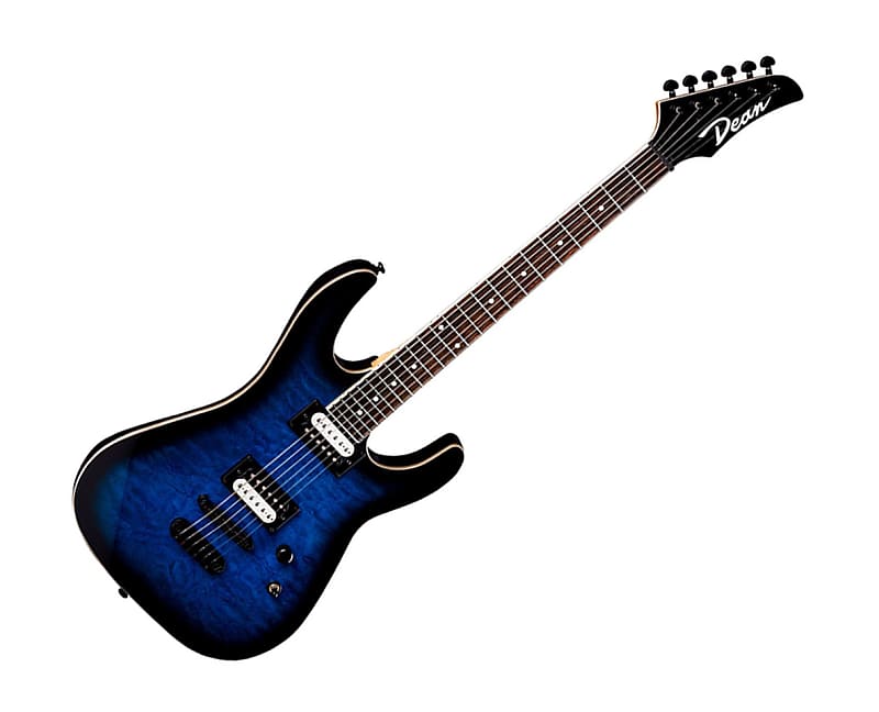 Электрогитара Dean MDX Electric Guitar w/Quilt Maple Top - Trans Blue Burst