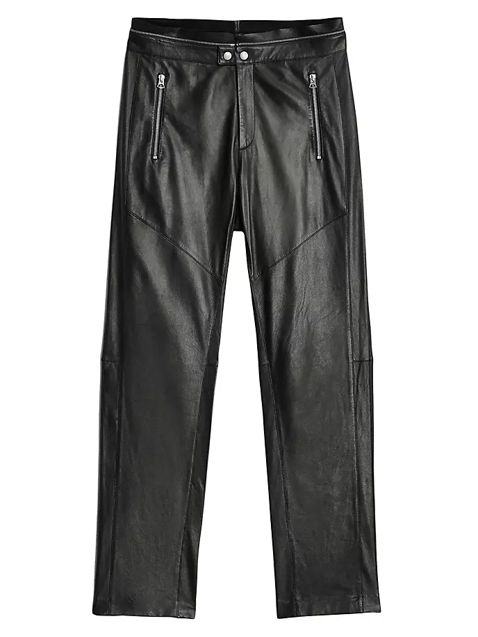 

Кожаные байкерские брюки Sedona Rag & Bone, черный
