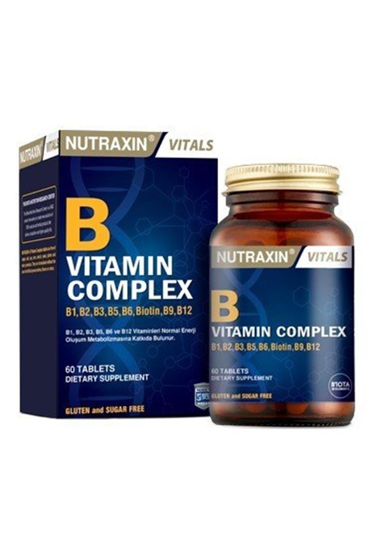 

Nutraxin Витаминный комплекс группы В 60 таблеток