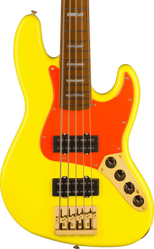 Басс гитара Fender MonoNeon Jazz Electric Bass V Maple Fingerboard, Neon Yellow экран signature v hdtv 9 16 409 161 hdg ebd 12