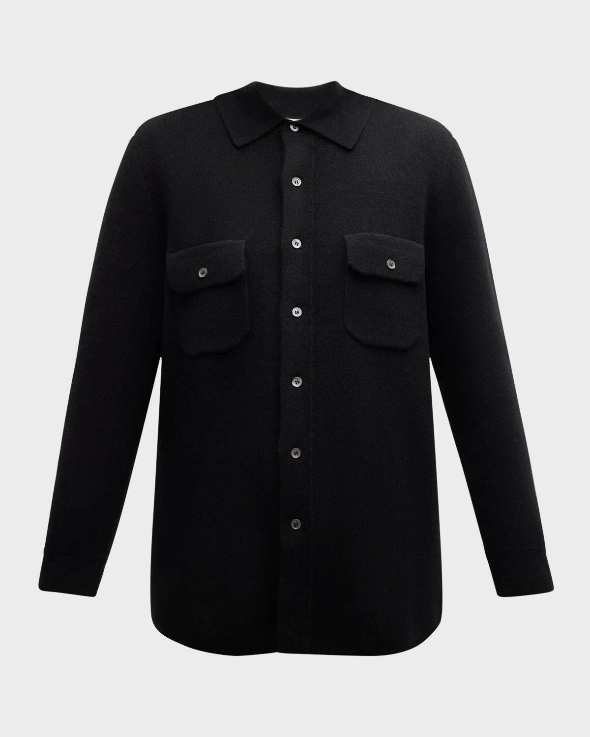 

Кашемировая рубашка на пуговицах Tse Cashmere, черный