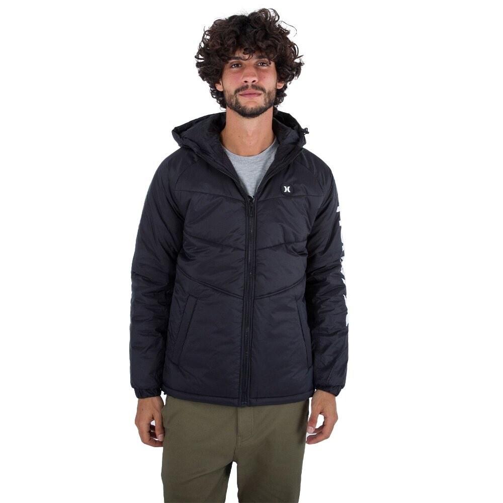 

Куртка Hurley Portage Puffer Bomber, черный