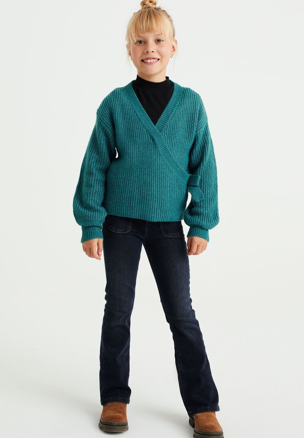 

Кардиган WE Fashion, зеленый