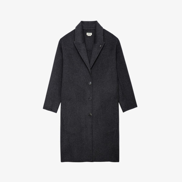

Кашемировое пальто Mady структурированного кроя Zadig&Voltaire, антрацит