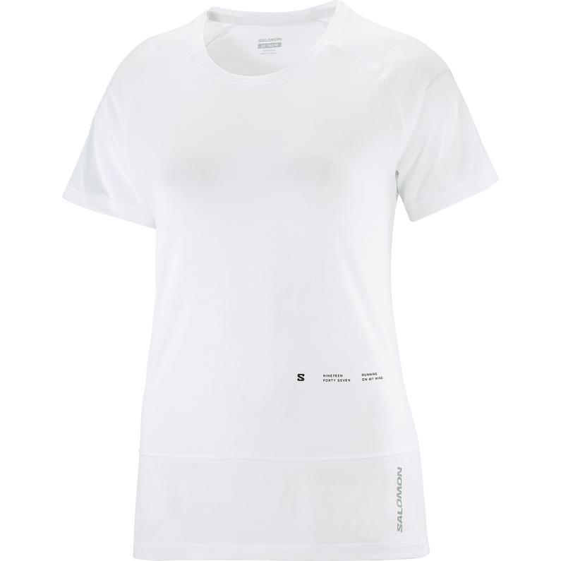 Женская футболка Cross Run GFX Salomon, белый