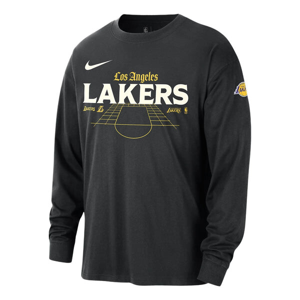 

Футболка nba los angeles lakers courtside длинный рукав футболка Nike, черный