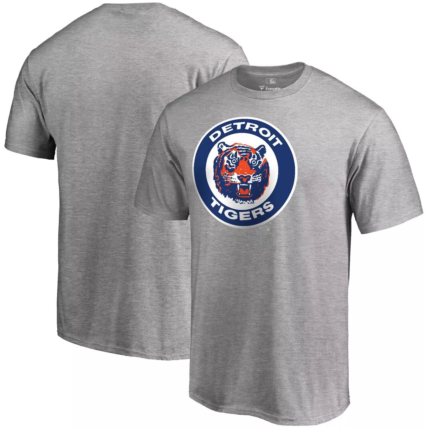 

Мужская серая футболка с логотипом Detroit Tigers Huntington Fanatics, Серый