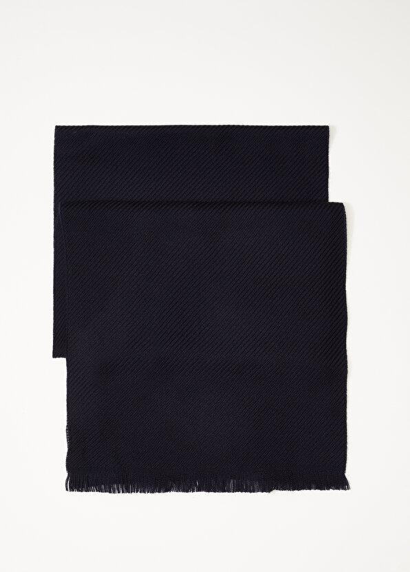 цена Мужской шерстяной шарф темно-синего цвета Pal Zileri