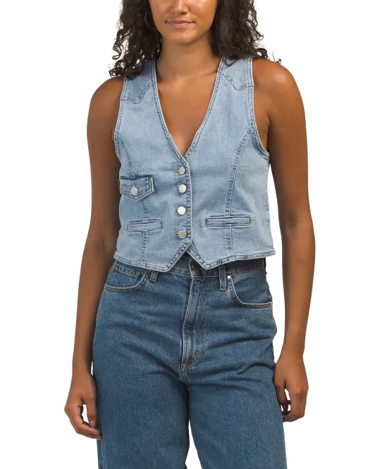 

Джинсовый жилет Nanette Lepore, цвет Denim