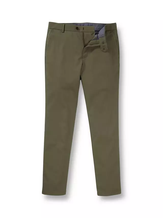

Брюки чинос Charles Tyrwhitt Ultimate Non-Iron, цвет olive/green