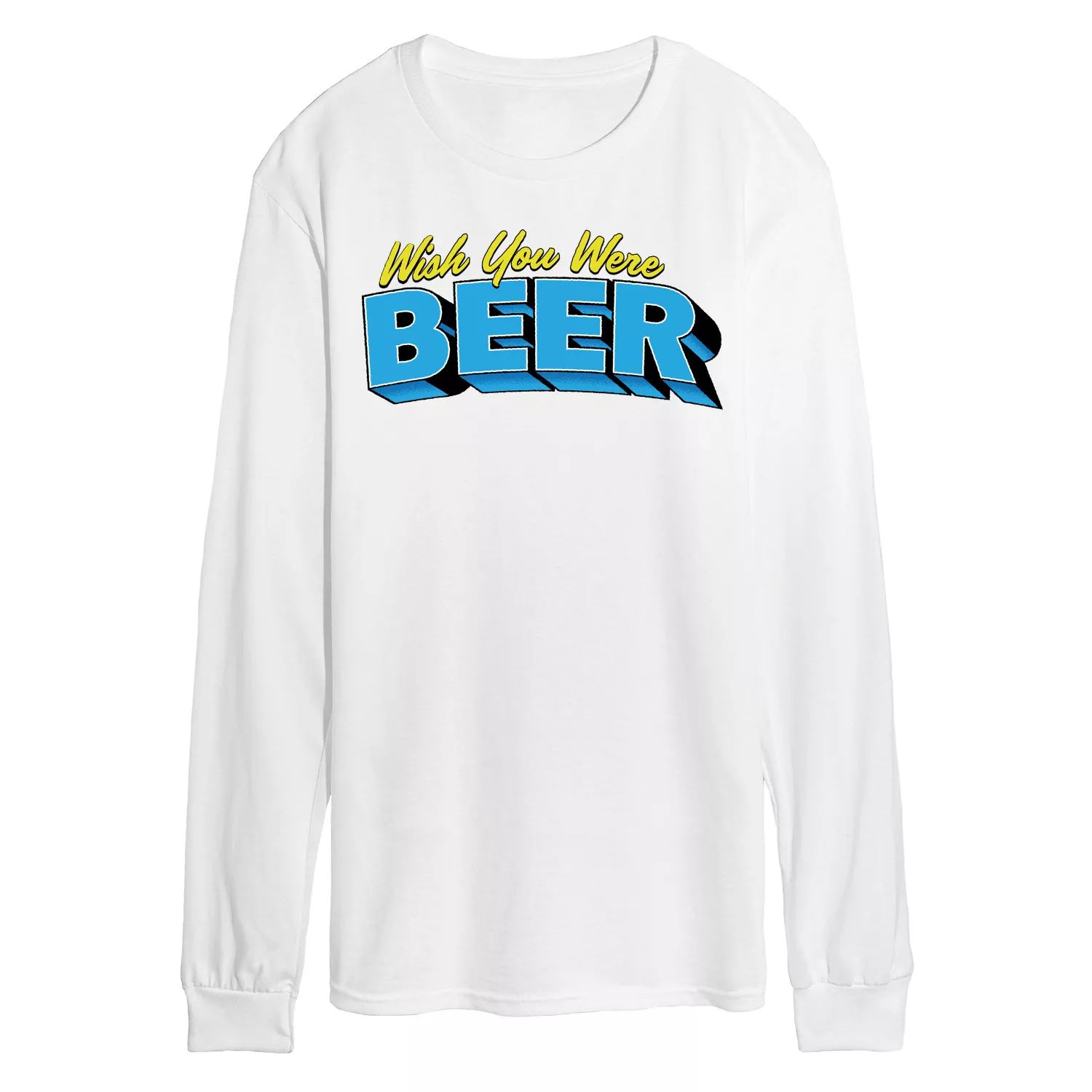Мужская футболка с рисунком Wish You Were Beer Licensed Character