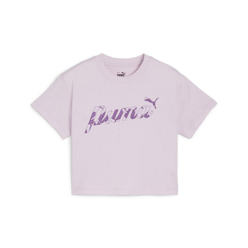 

ESS+ BLOSSOM PUMA Детская короткая футболка Grape Mist Purple