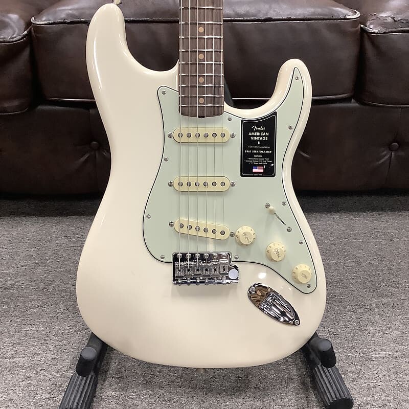 

Электрогитара 2023 Fender American Vintage II 1961 Stratocaster Olympic White