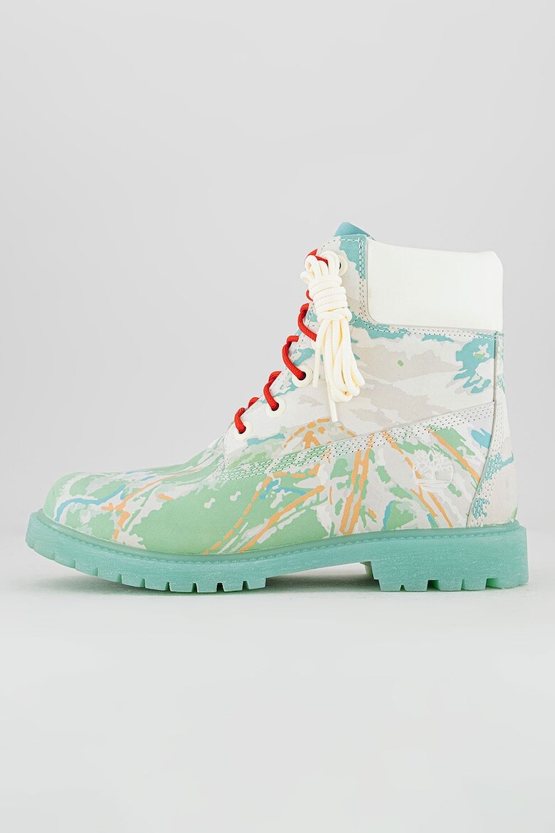 

6-Дюймовые водонепроницаемые ботинки из нубука с рисунком Timberland, зеленый