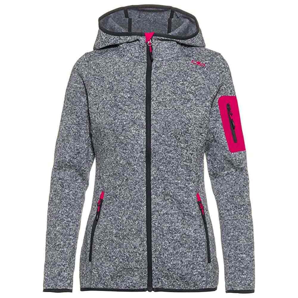

Куртка CMP 3H19826 Hooded Fleece, серый