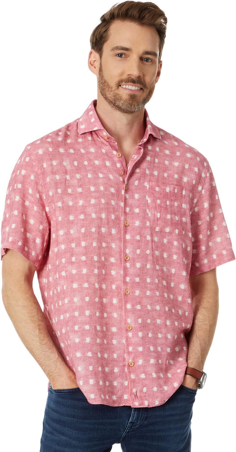 

Рубашка Boyette Short Sleeve Woven johnnie-O, цвет Raspberry