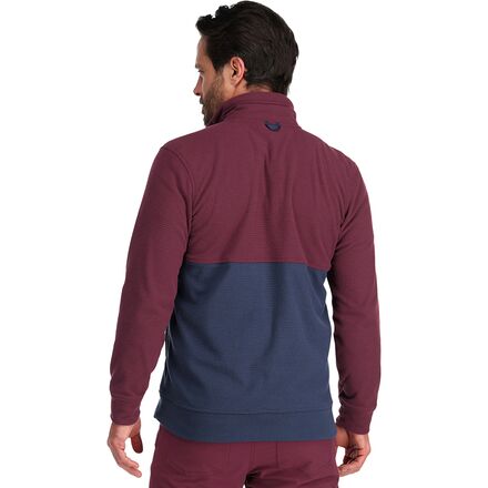 цена Флисовый пуловер Trail Mix Snap мужской Outdoor Research, цвет Kalamata/Naval Blue