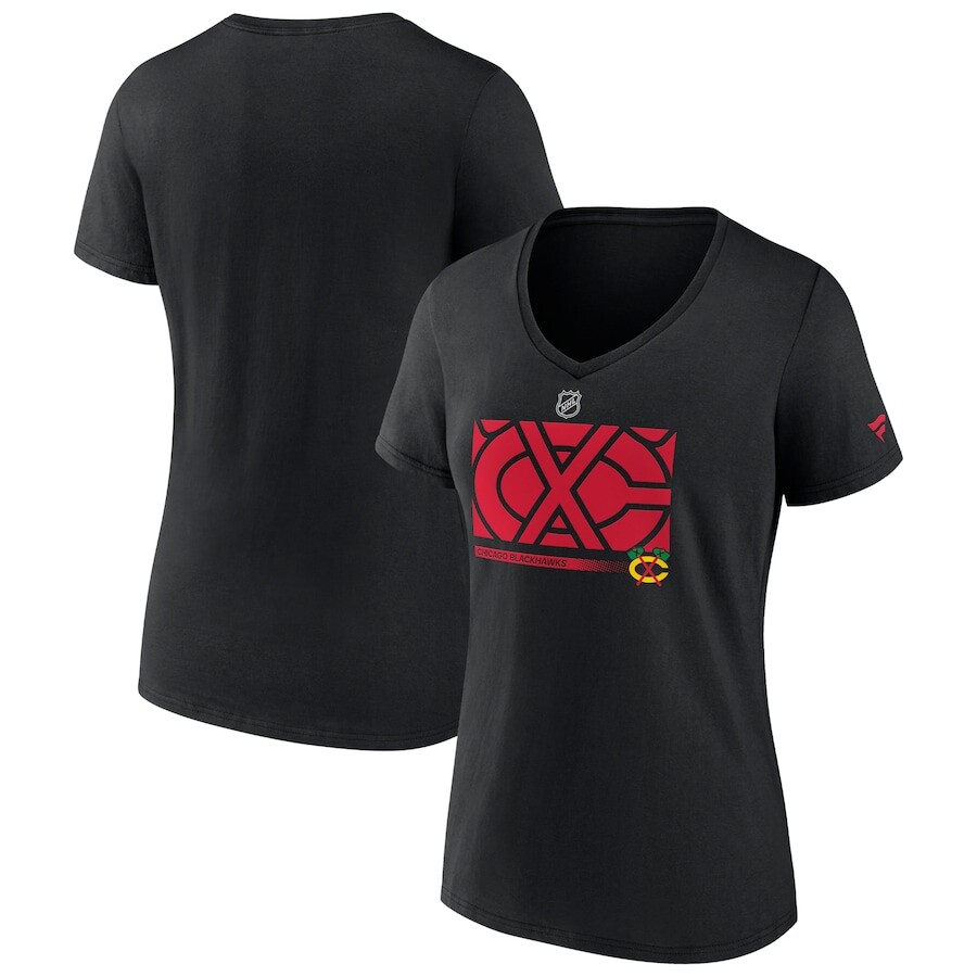 

Футболка с коротким рукавом Fanatics Branded Chicago Blackhawks, черный