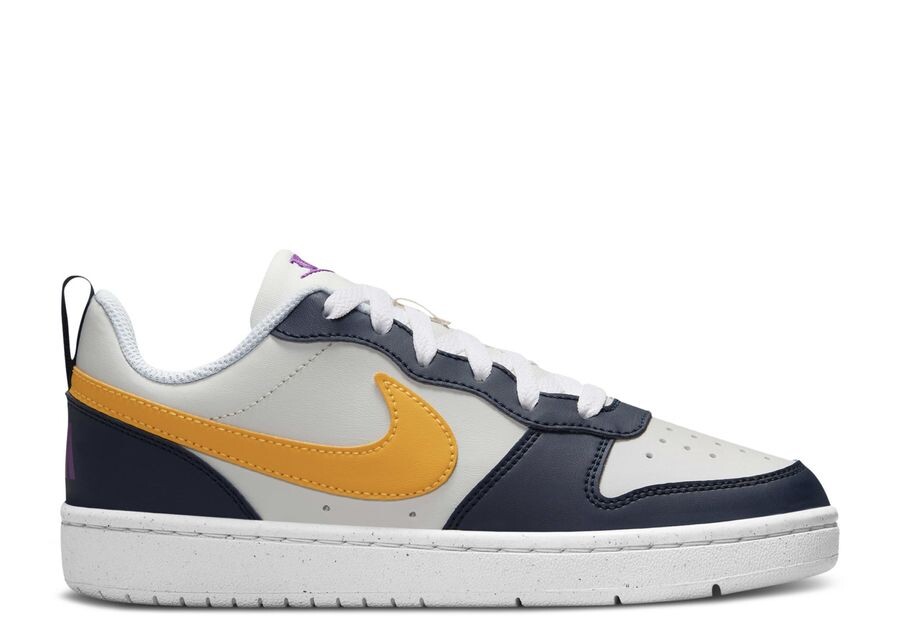 

Кроссовки Nike Court Borough Low Recraft GS, цвет Obsidian University Gold