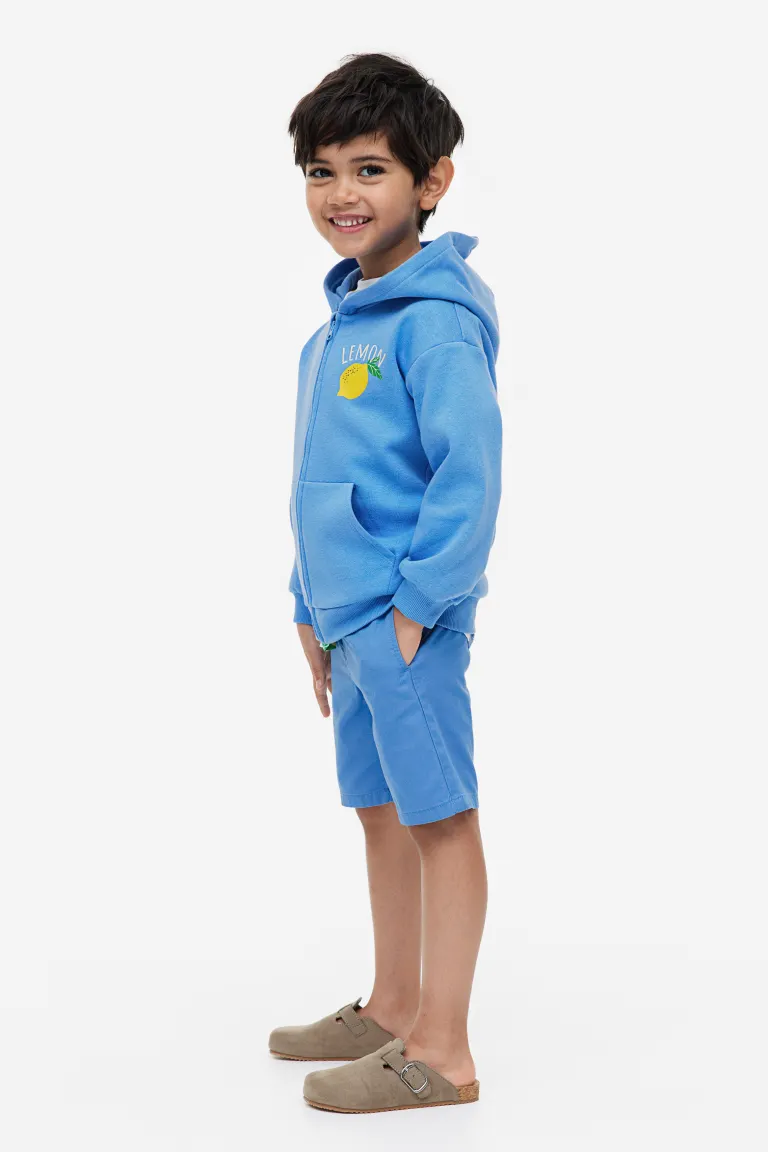 

Короткие хлопковые брюки чинос H&M, синий