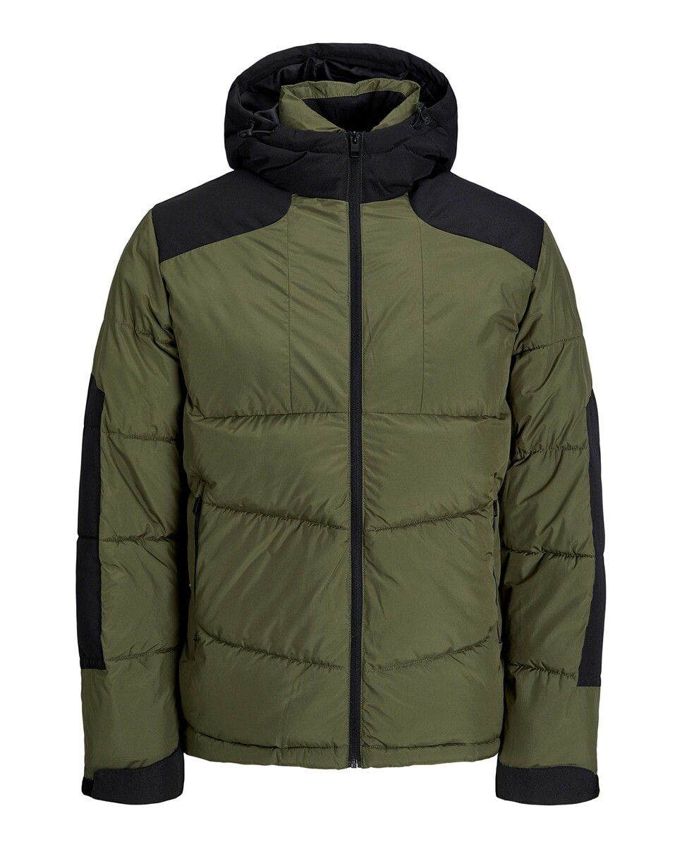 

Мужская утепленная куртка-пуховик Jack & Jones, темно-зеленый