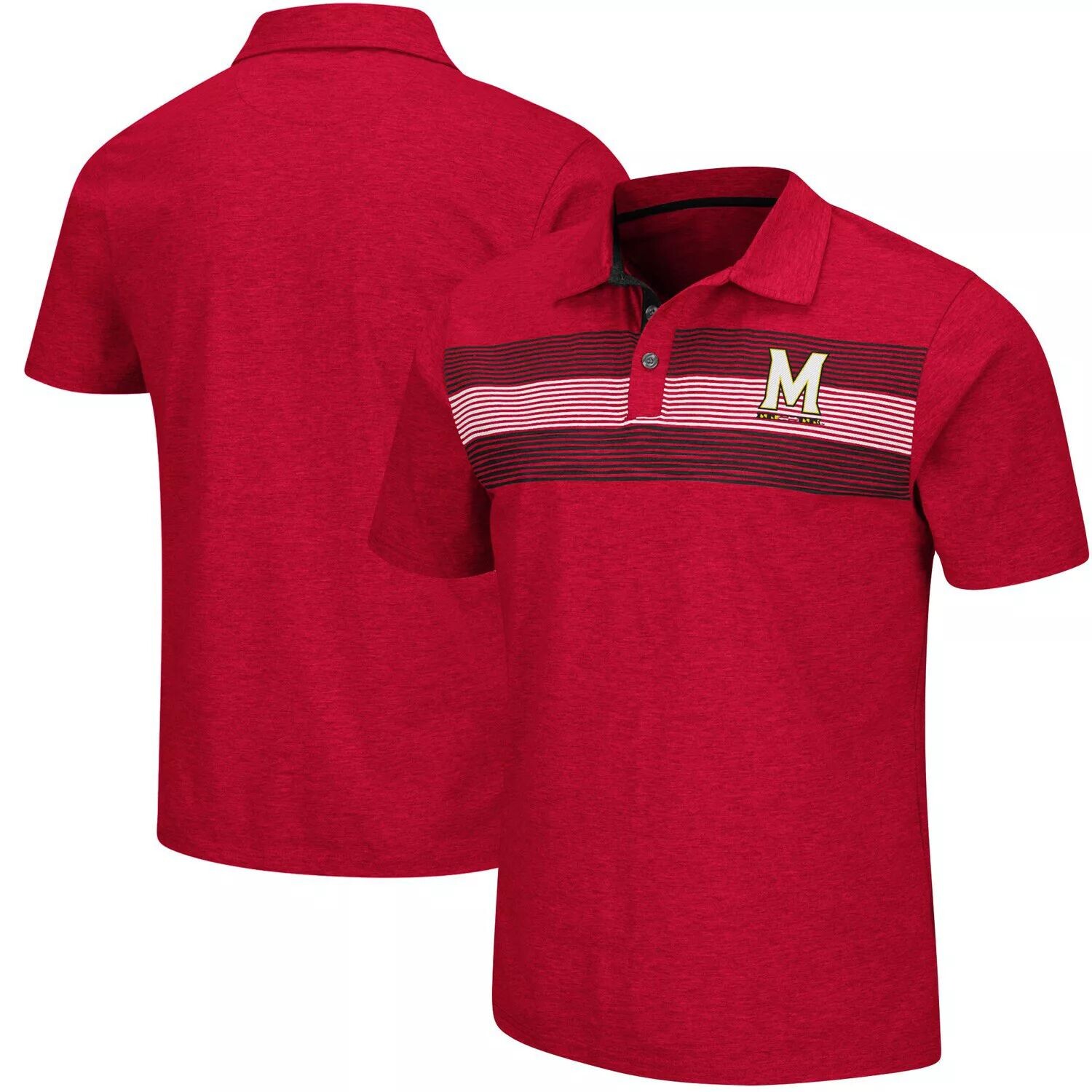 

Мужская футболка-поло Logan Red Maryland Terrapins Colosseum