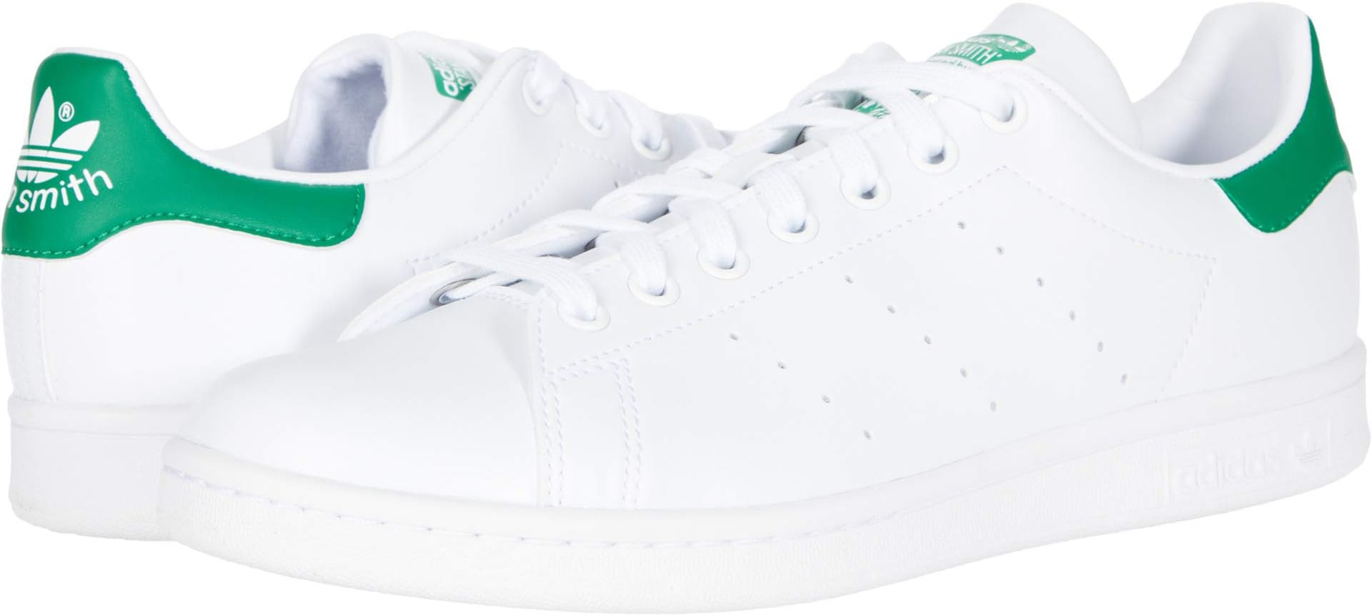 Кроссовки Stan Smith adidas, цвет Footwear White/Footwear White/Green