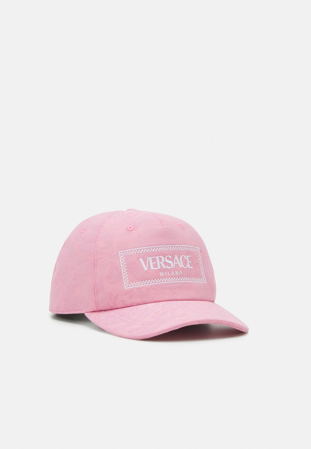 

Кепка Baseball Baroque Embroidered Tag Versace, цвет pink/white