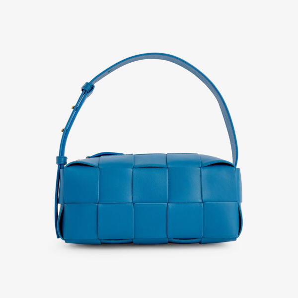 

Сумка на плечо brick cassette из кожи интреччато Bottega Veneta, желтый