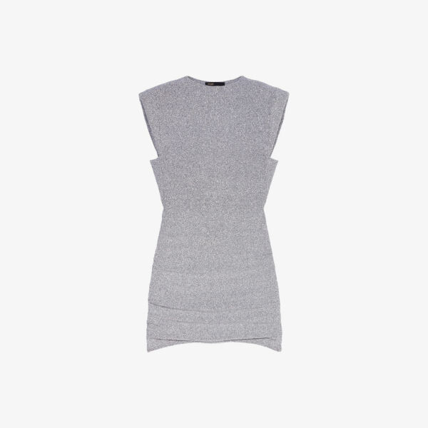 

Платье мини Rilver из эластичной ткани с блестками Maje, цвет noir / gris