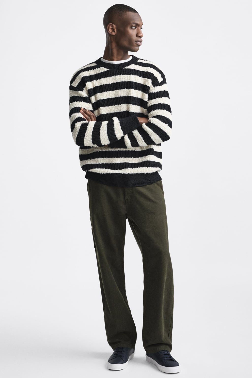 

Минималистичные кроссовки на шнуровке ZARA, синий