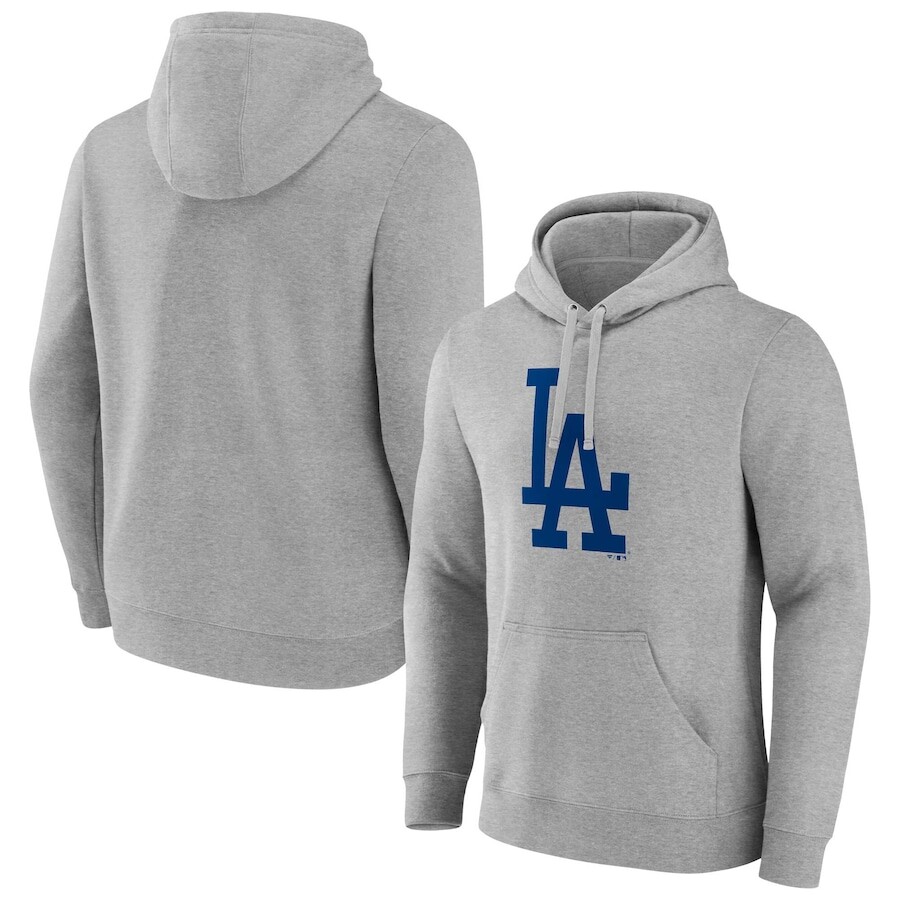 

Пуловер с капюшоном Fanatics Branded Los Angeles Dodgers, серый