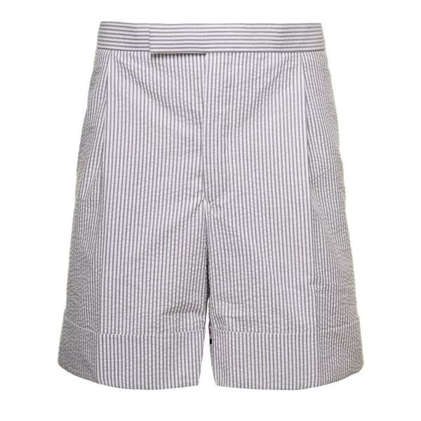 

Шорты striped tailored shorts in cotton Thom Browne, белый