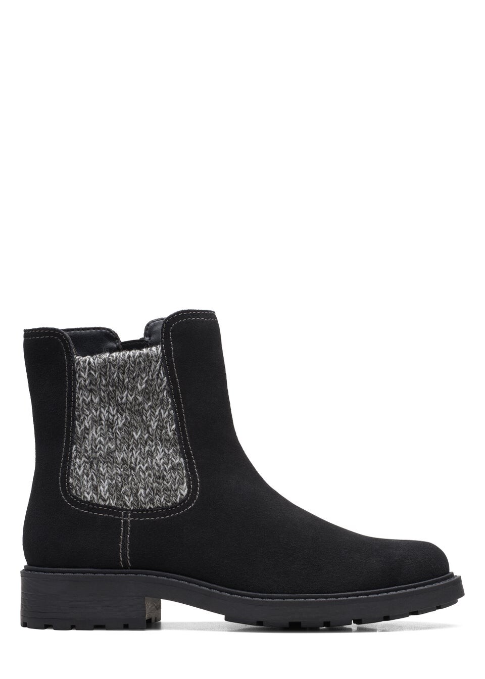 

Clarks Черные замшевые ботинки Opal Sky, Черный