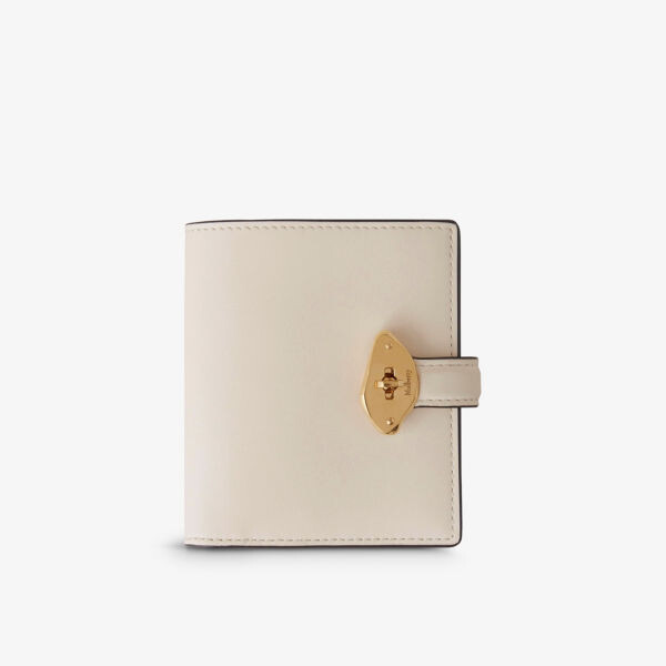 

Кожаный кошелек lana compact Mulberry, цвет eggshell
